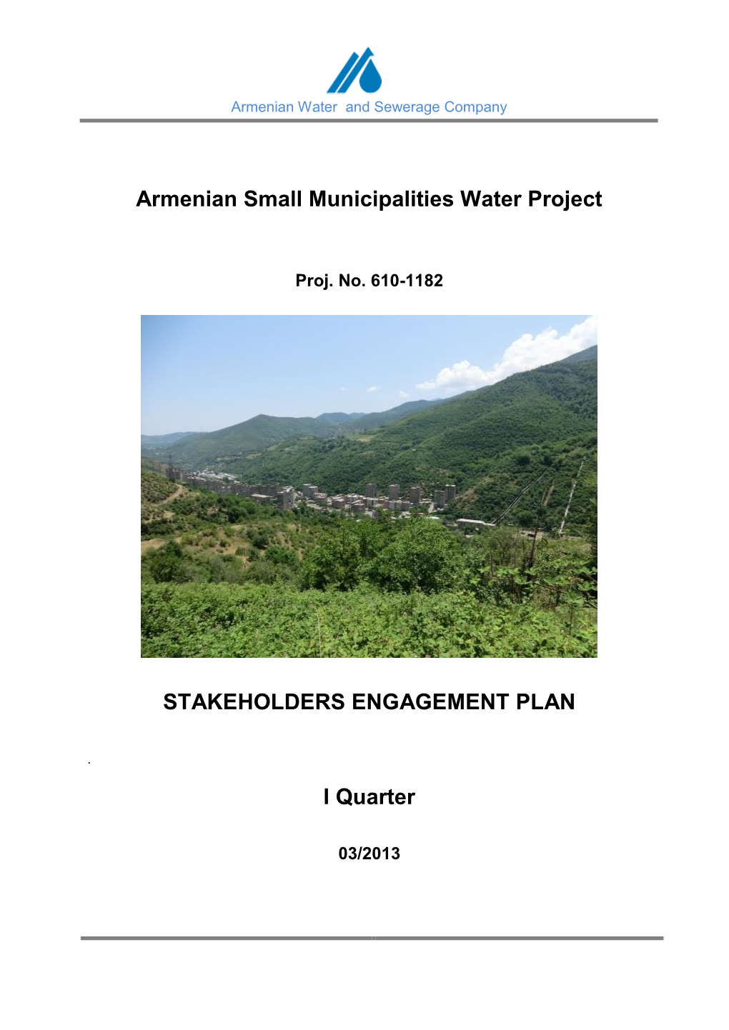 Armenian Small Municipalities Water Project