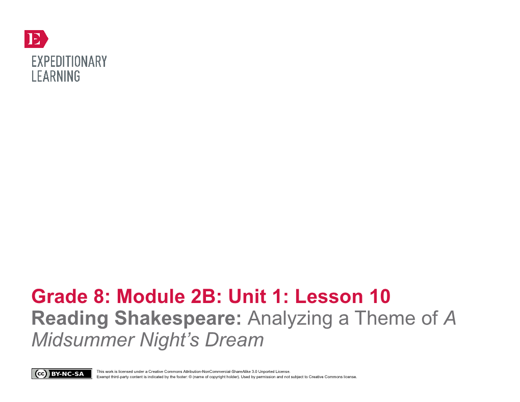 Grade 8 Module 2B, Unit 1, Lesson 10