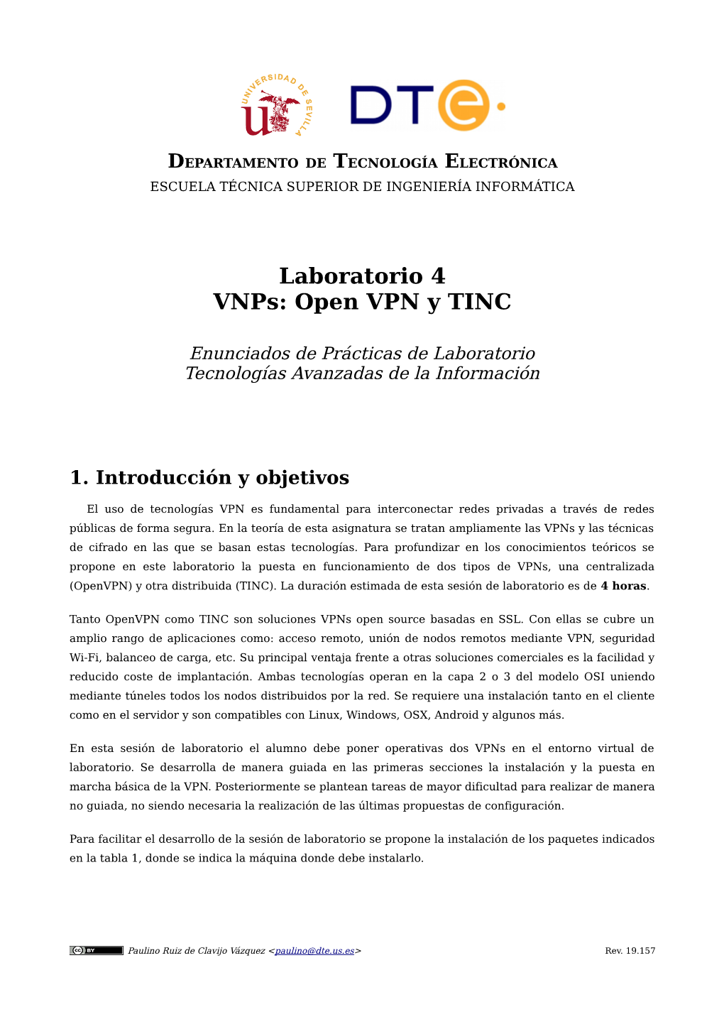Laboratorio 4 Vnps: Open VPN Y TINC