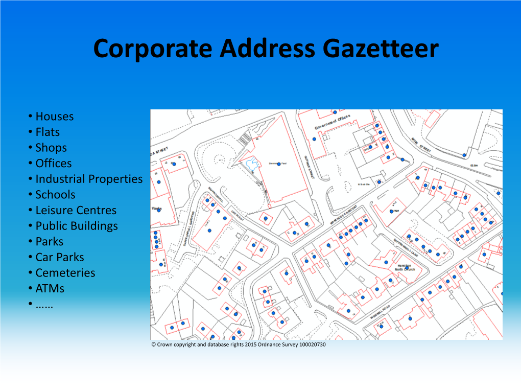 Corporate Address Gazetteer