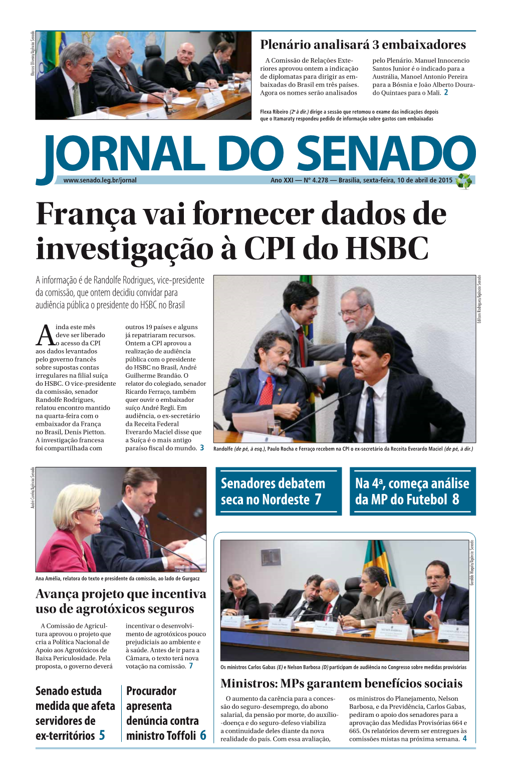 França Vai Fornecer Dados De Investigação À CPI Do HSBC