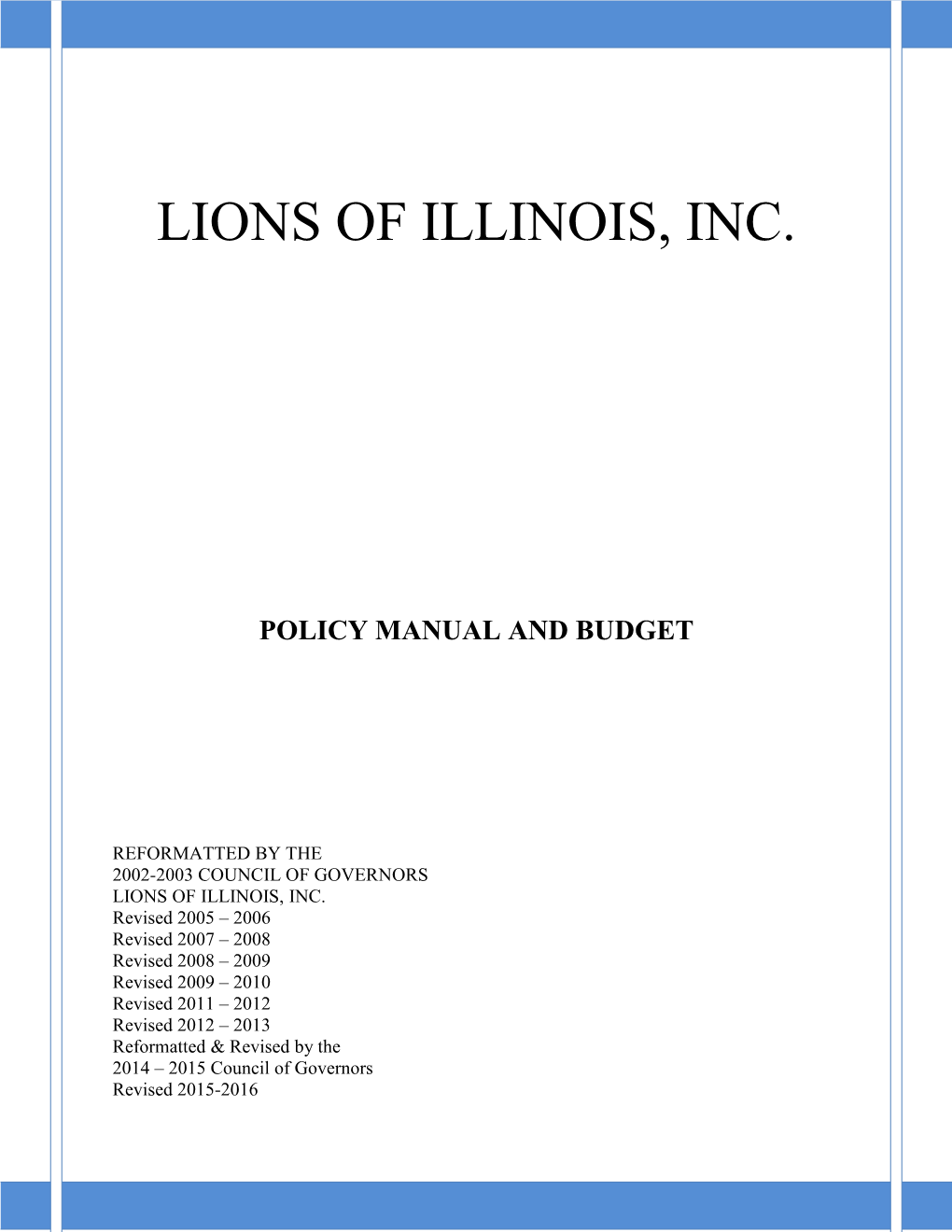 Lions of Illinois, Inc