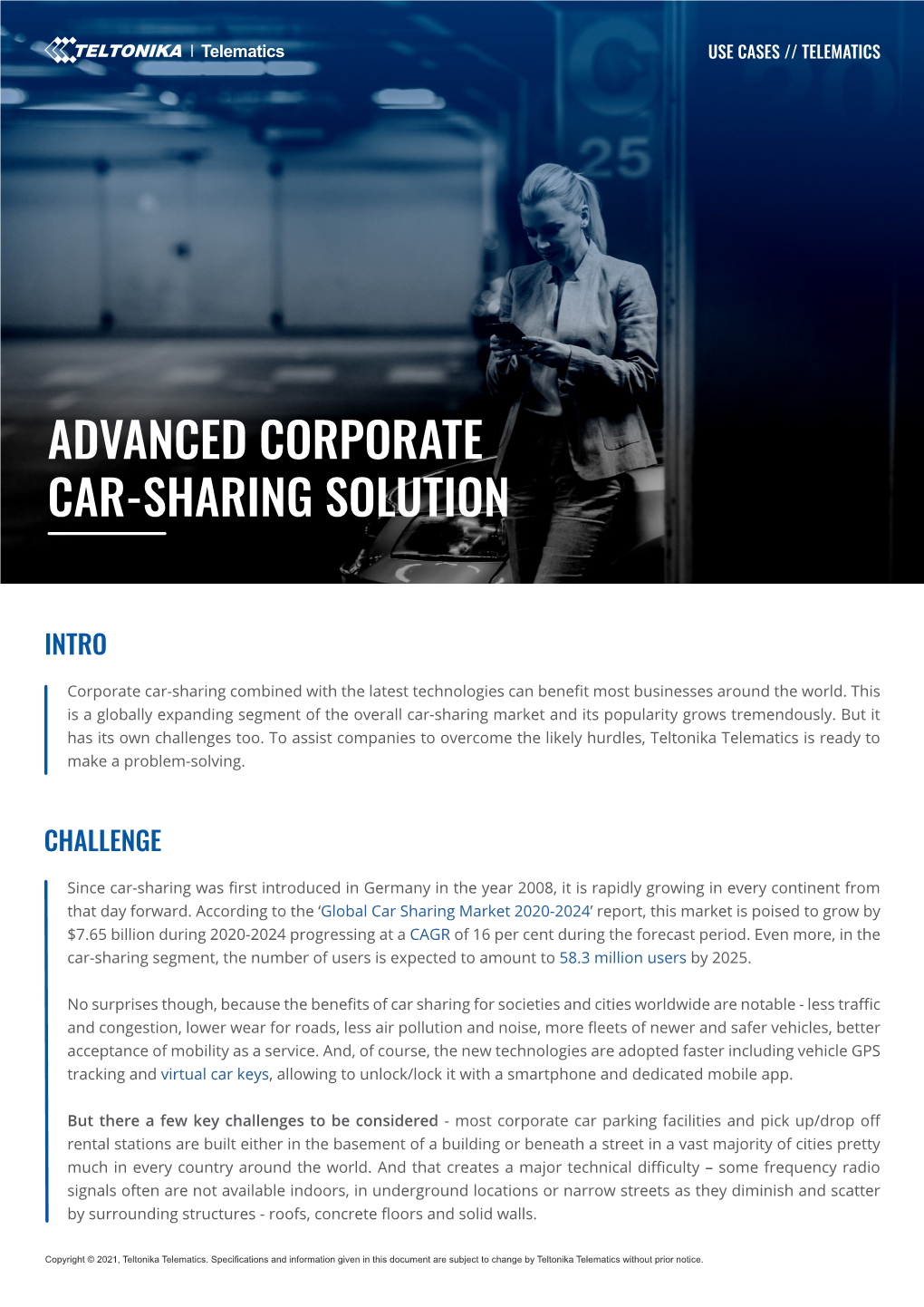 Advanced Corporate Car-Sharing Solution