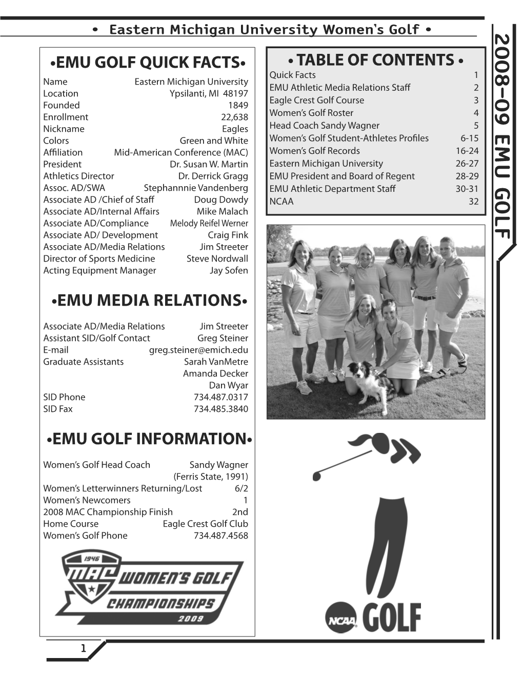 2008-09 Emu Golf