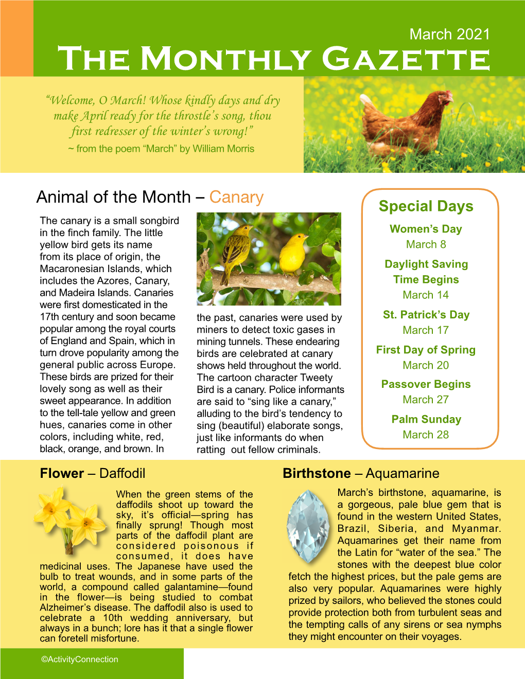 The Monthly Gazette