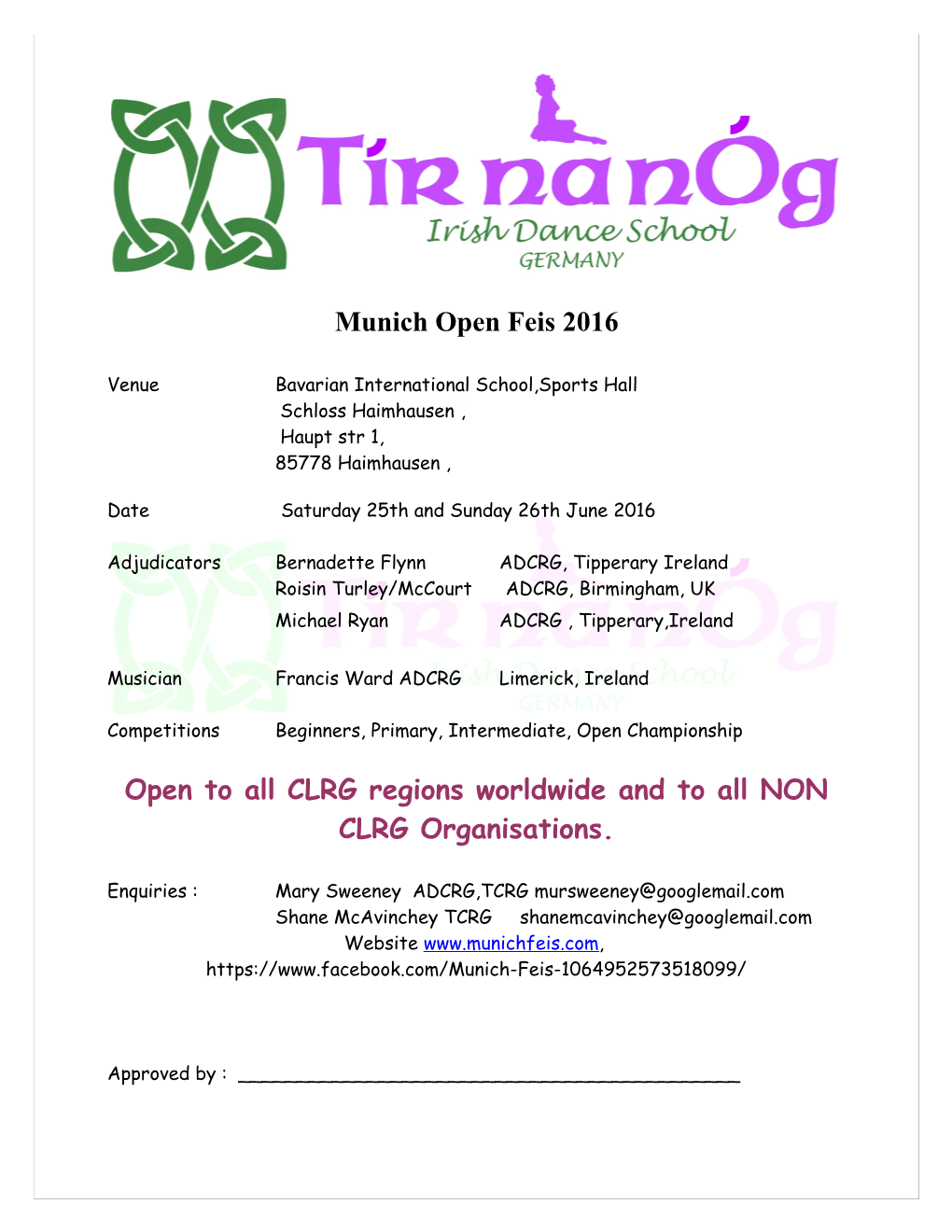 Munich Open Feis 2016