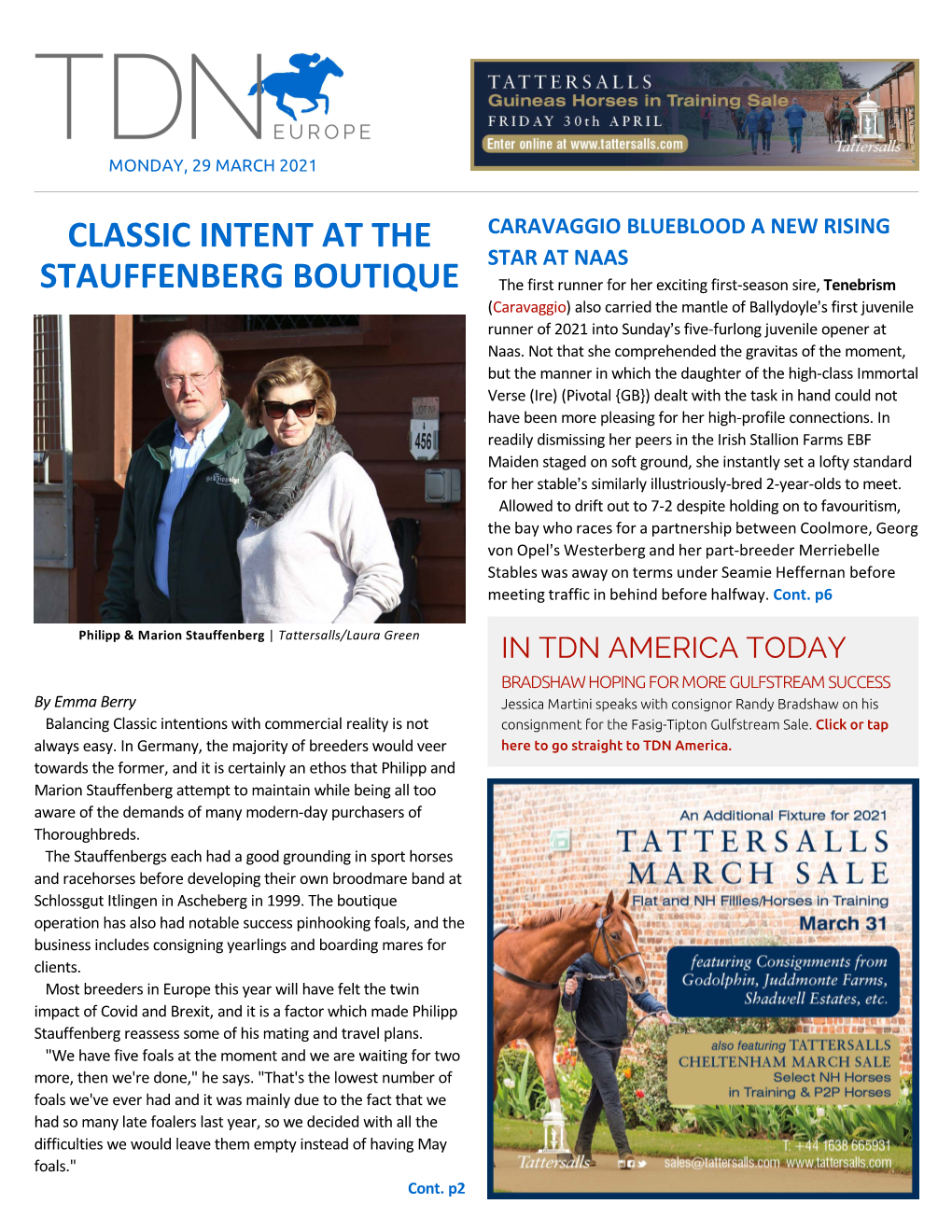 Tdn Europe • Page 2 of 13 • Thetdn.Com Monday • 29 March 2021