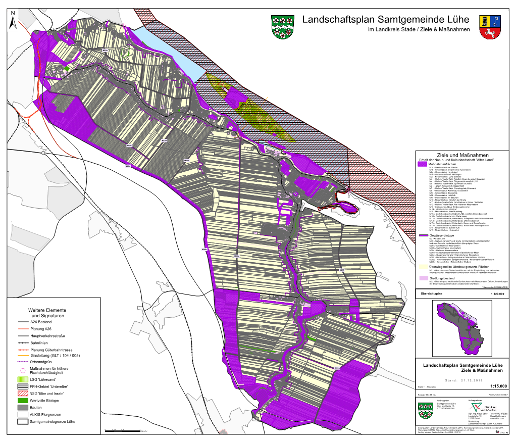 Landschaftsplan Samtgemeinde Lühe ± = Im Landkreis Stade / Ziele & Maßnahmen