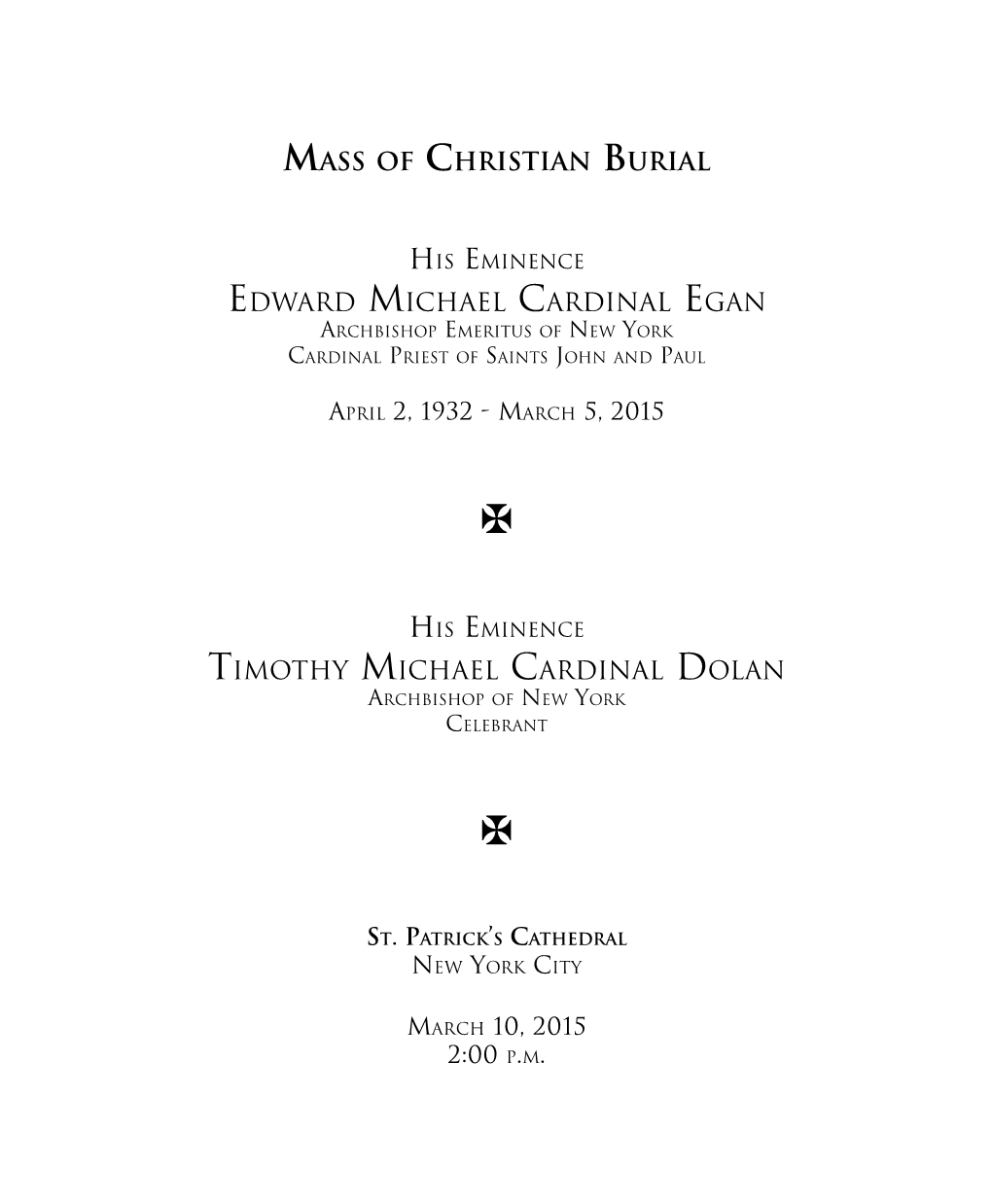 To See Egan's Funeral Program (.Pdf)