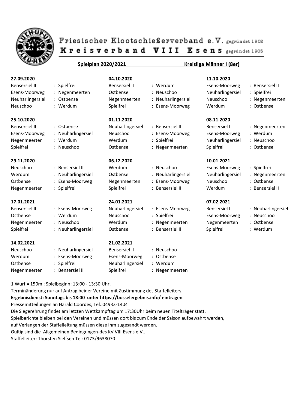 Office 2007 XLSX Spielplan