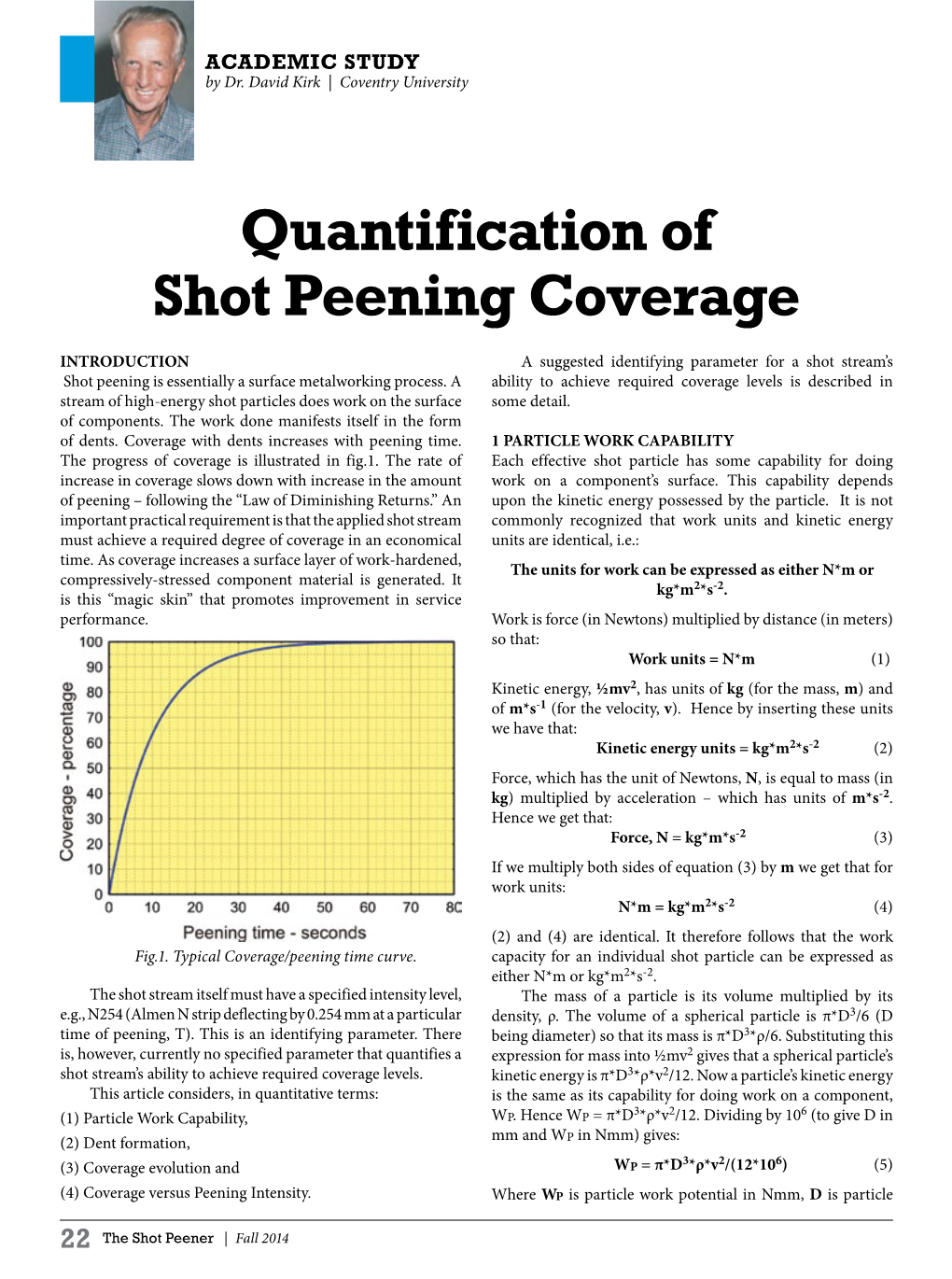 Quantification of Shot Peening Coverage