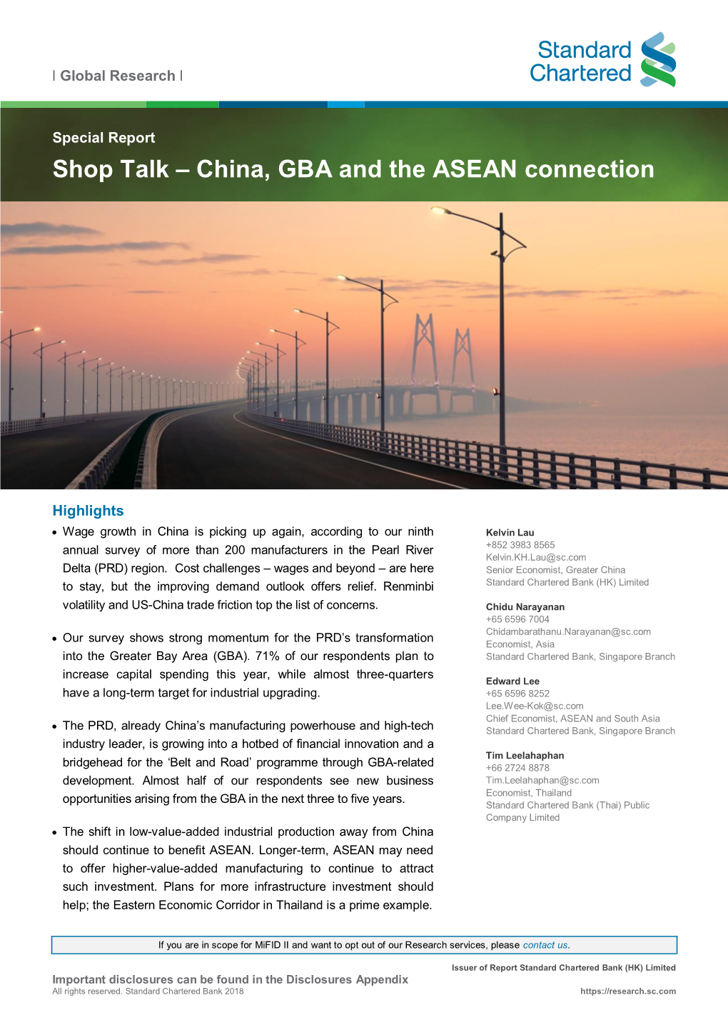 Shop Talk – China, GBA and the ASEAN Connection