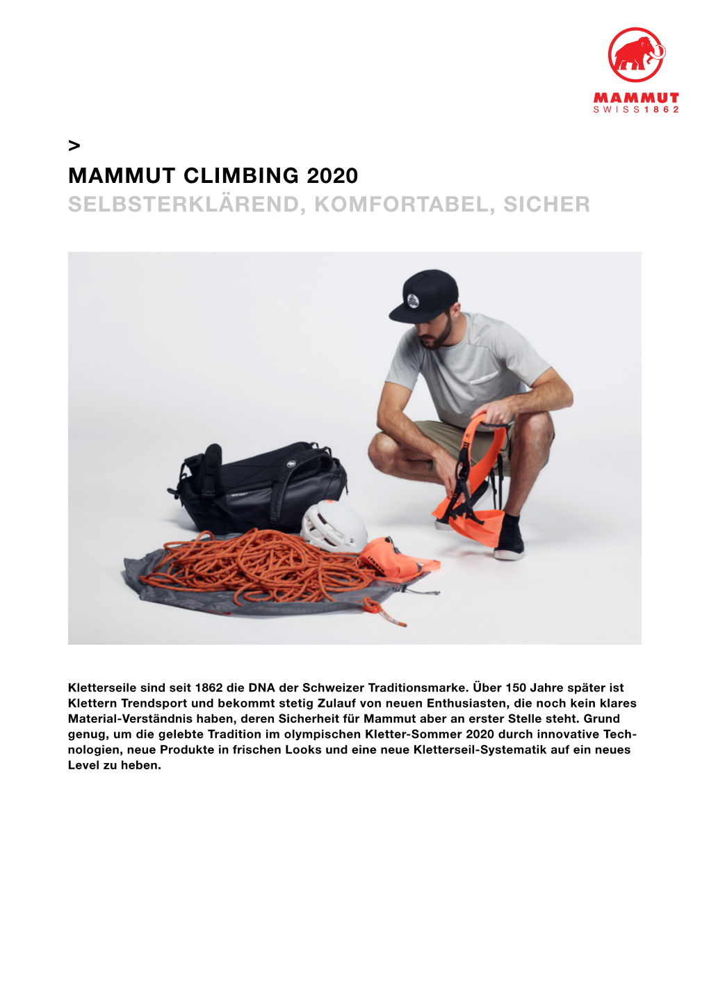 Mammut Climbing 2020 Selbsterklärend, Komfortabel, Sicher