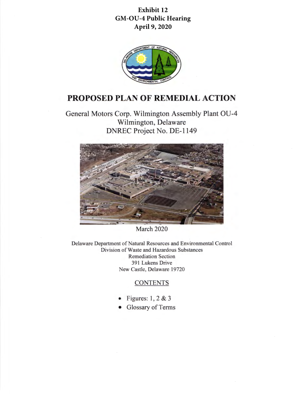 Proposed Plan of Remedial Action
