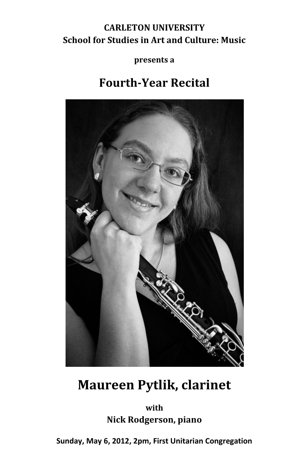 Maureen Pytlik, Clarinet