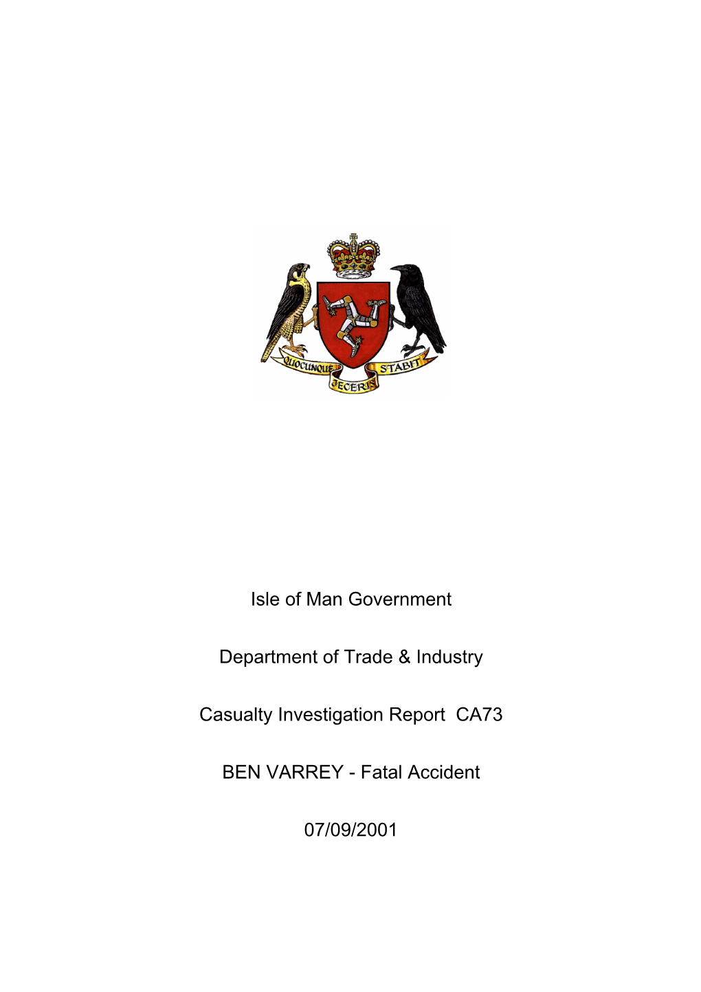 BEN VARREY - Fatal Accident