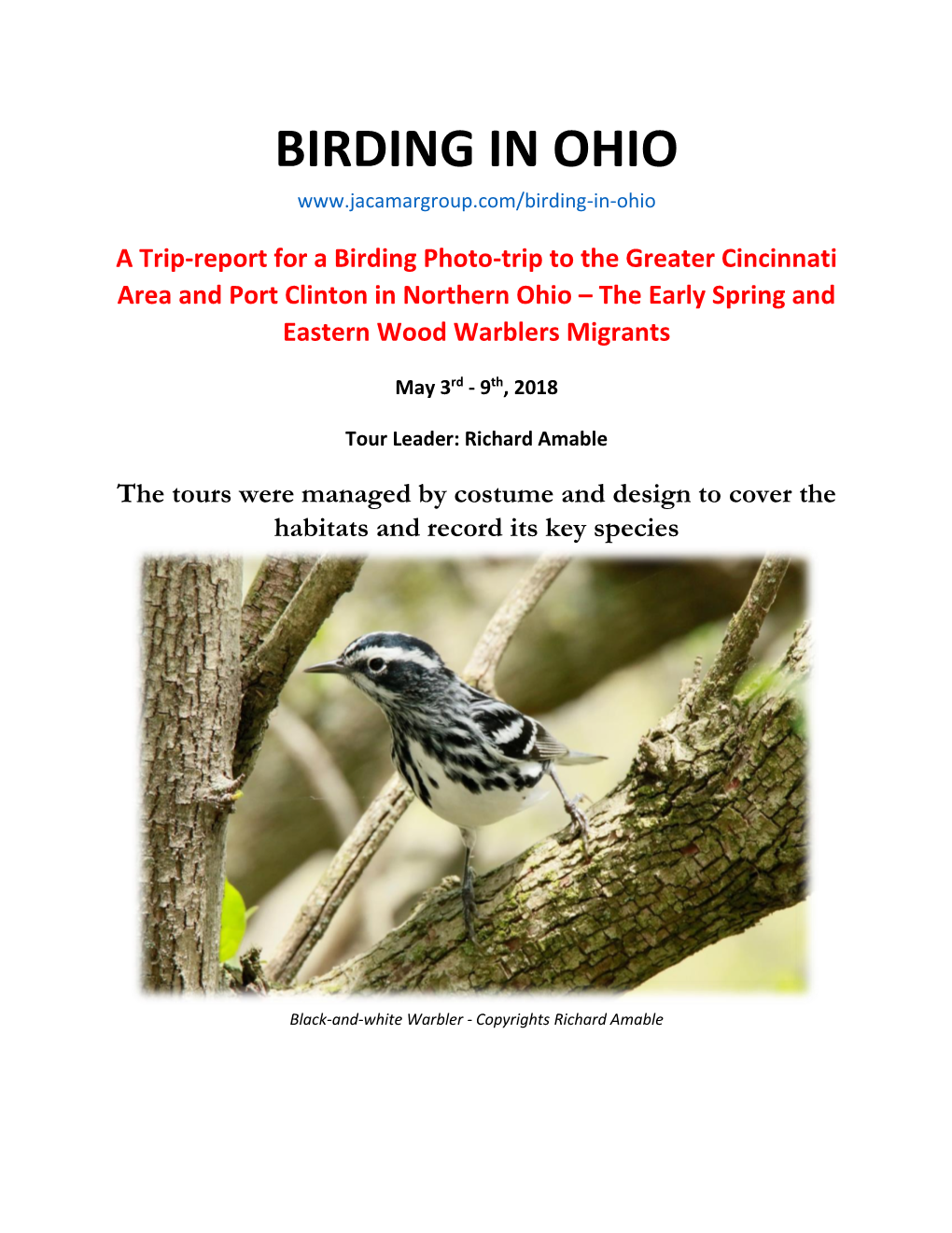 Birding in Ohio