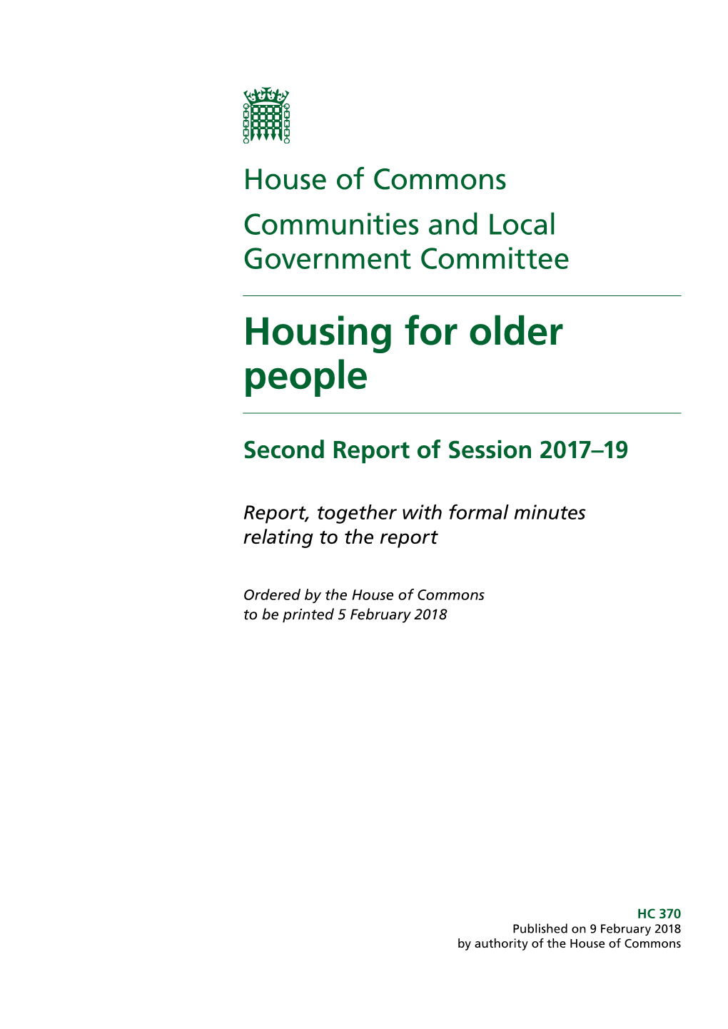 Housing for Older People
