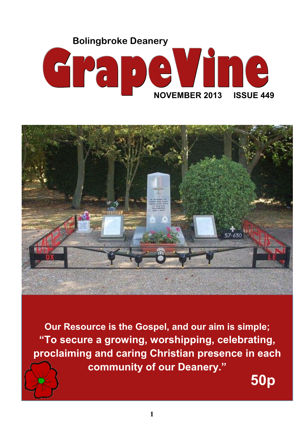 GRAPEVINE MAGAZINE Salvation Army All Copy for Next Month’S Issue To