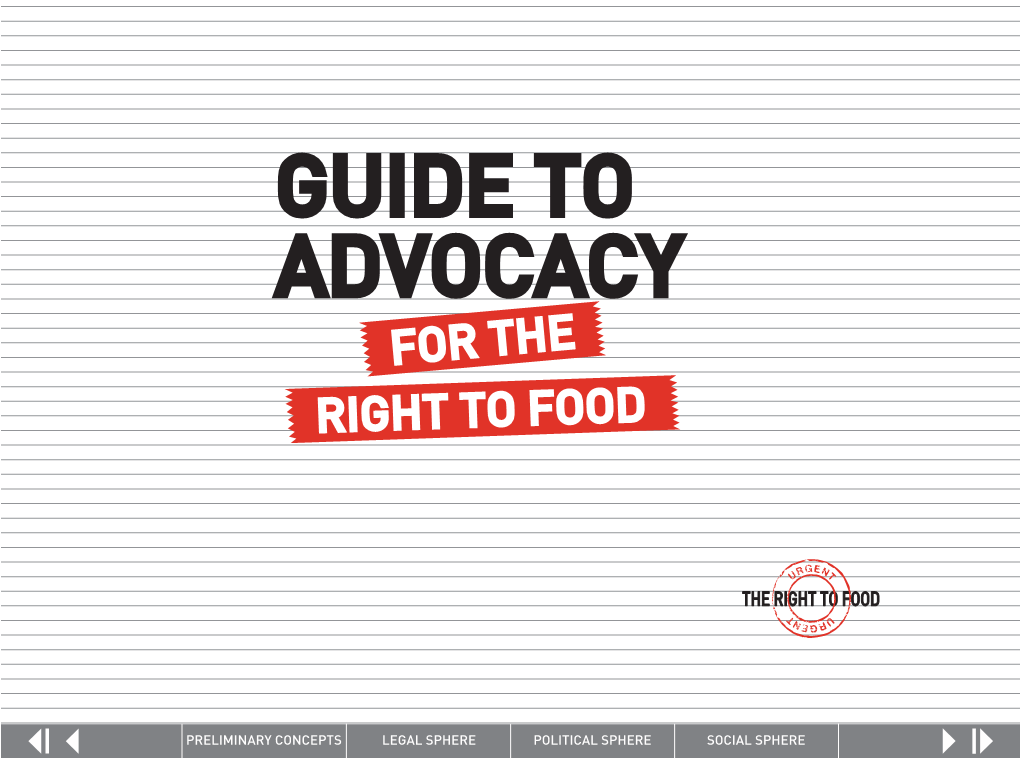 For the Right to Food