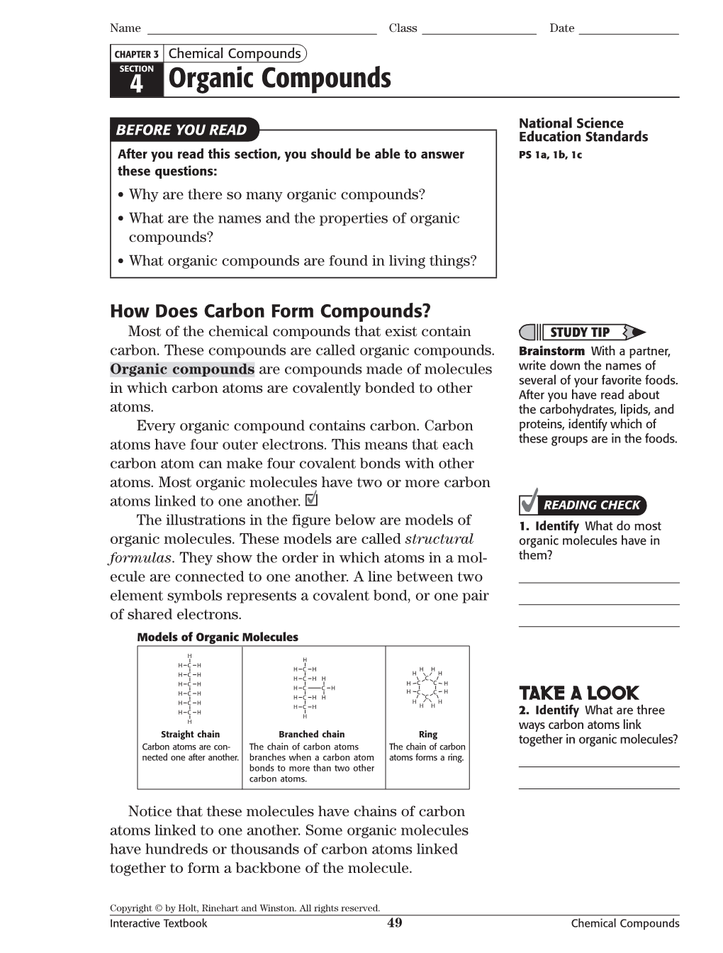 4 Organic Compounds