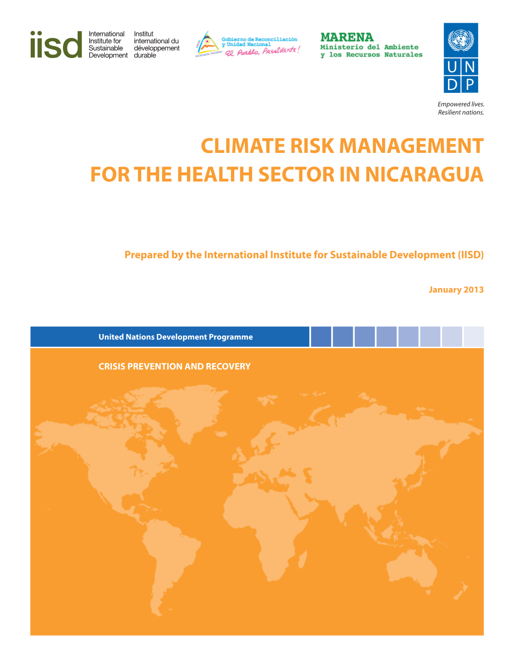 Climate Risk Management for the Health Sector in Nicaragua