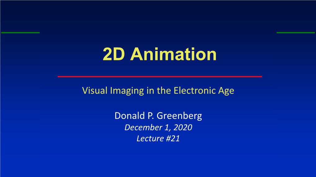 2D Animation