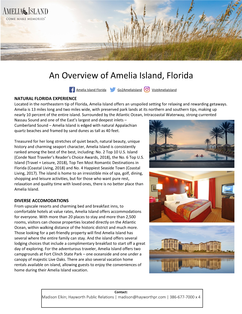 An Overview of Amelia Island, Florida