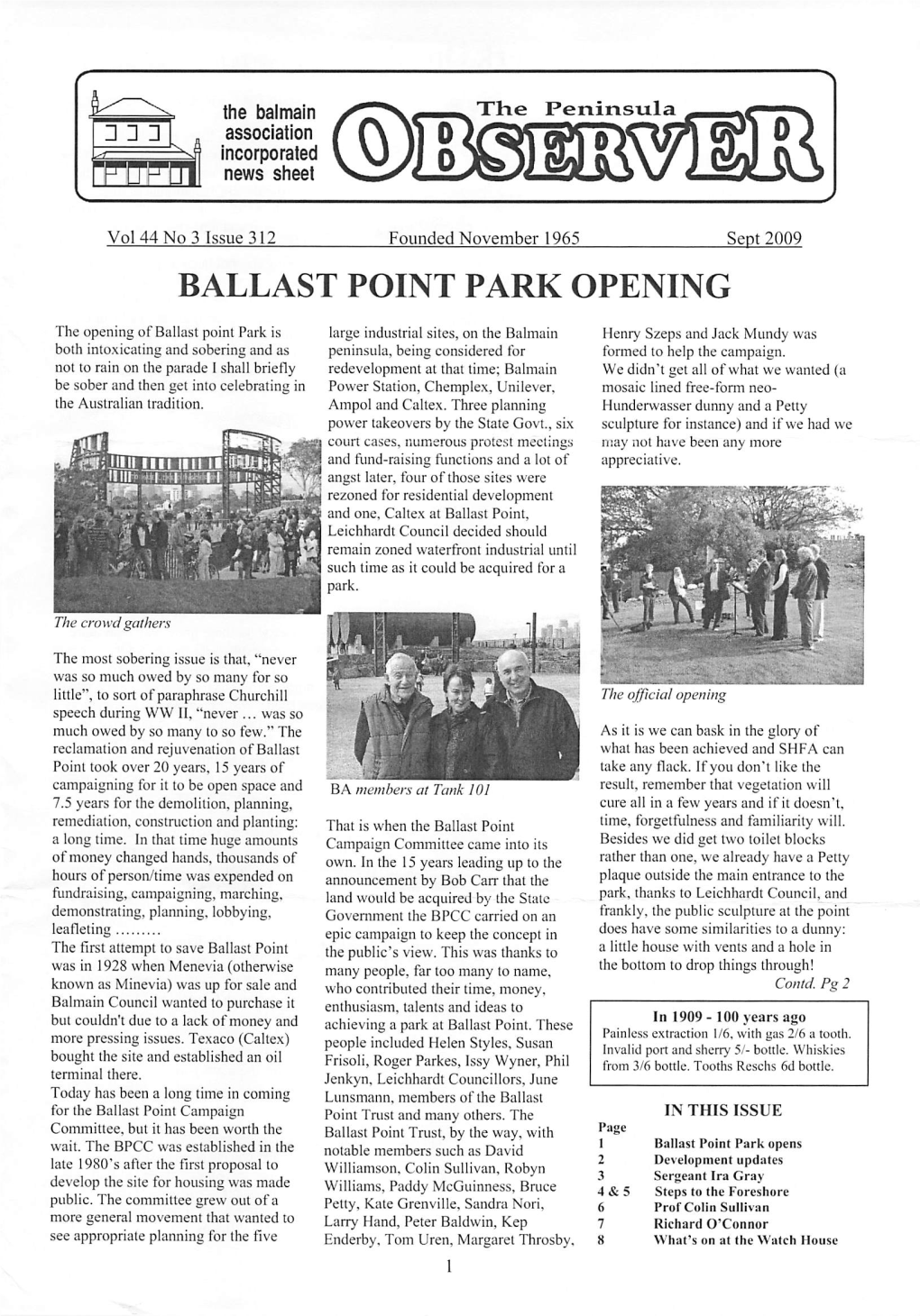 Ballast Point Park Opening