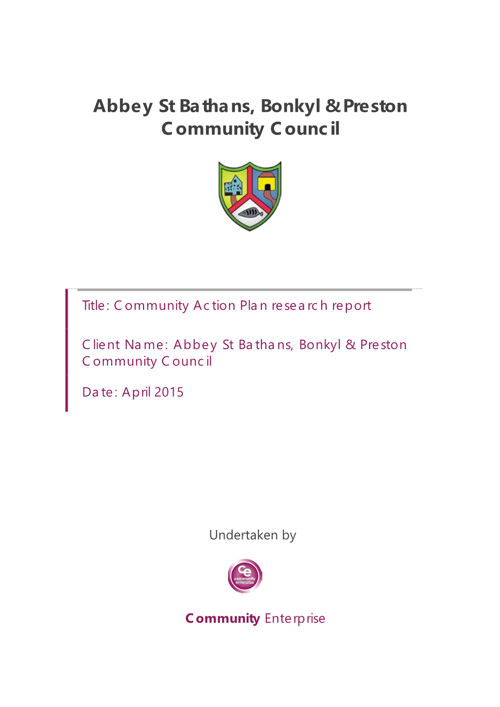 Community Action Plan Research Report