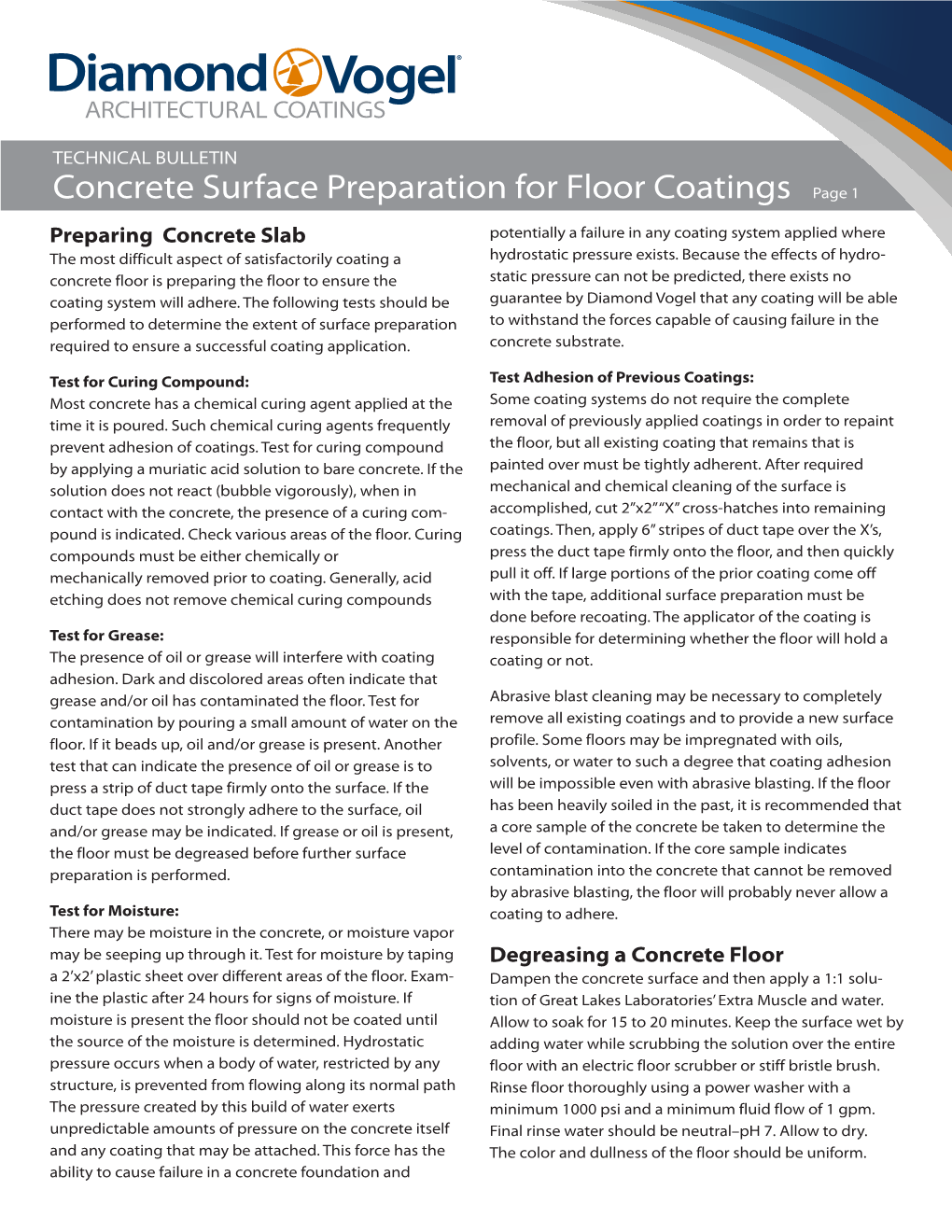 Concrete Surface Preparation for Floor Coatings