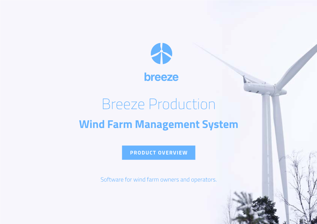 Breeze Production Wind Farm Management System