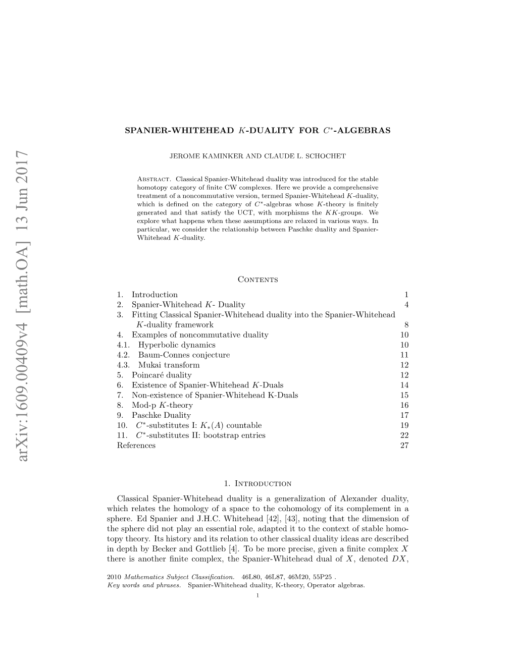 Spanier-Whitehead K-Duality for $ C^* $-Algebras