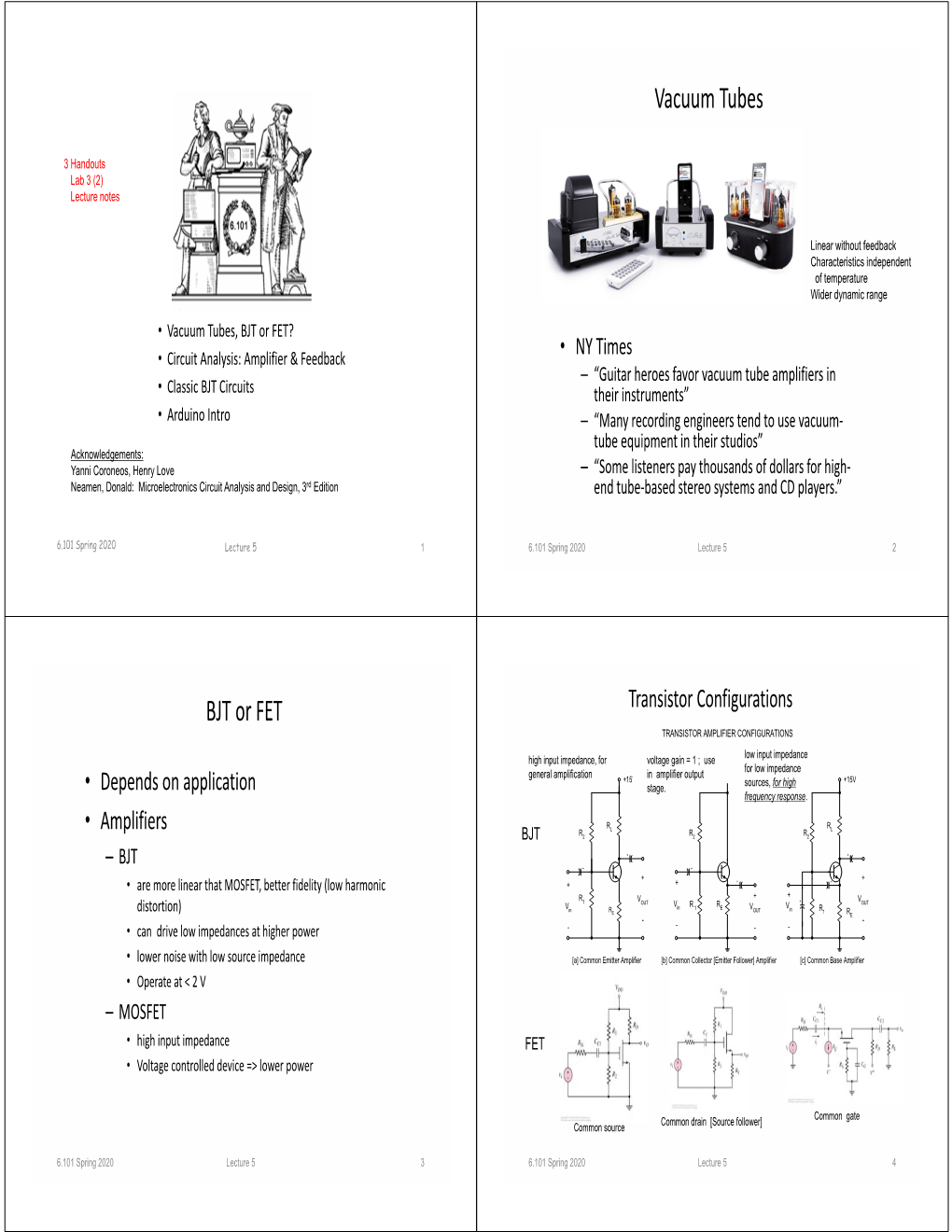 Vacuum Tubes BJT Or