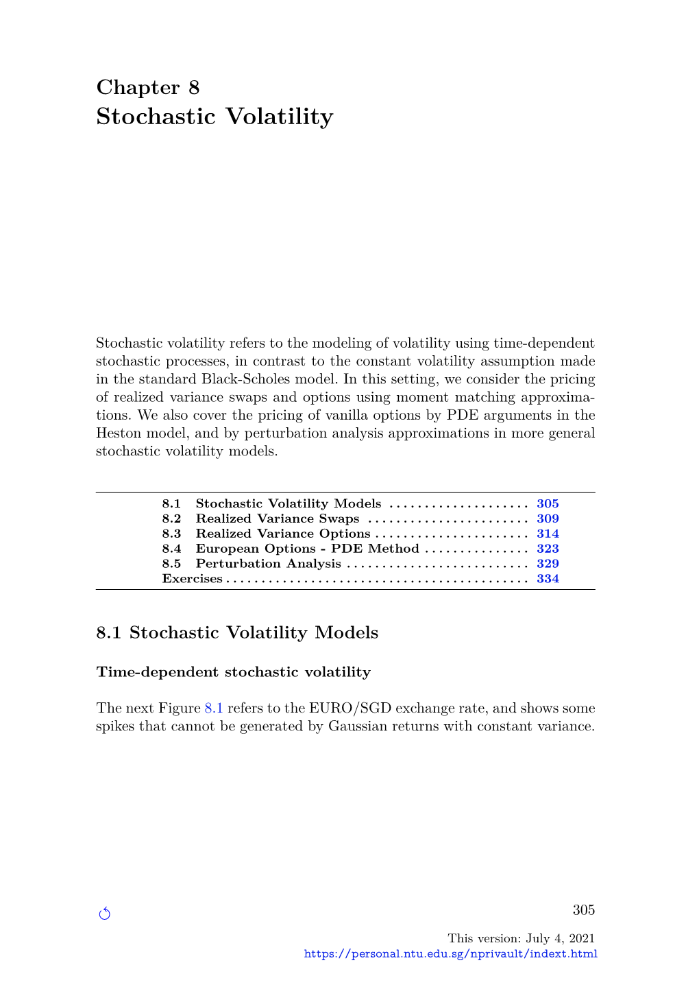 Stochastic Volatility