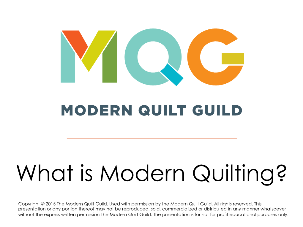 What Is Modern Quilting?