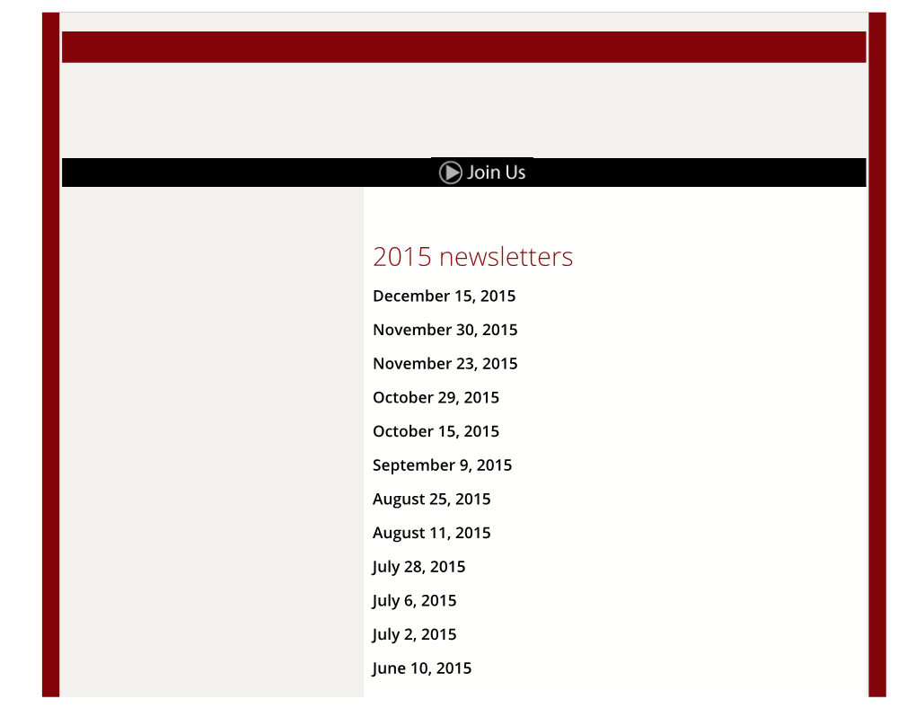 2015 Newsletters