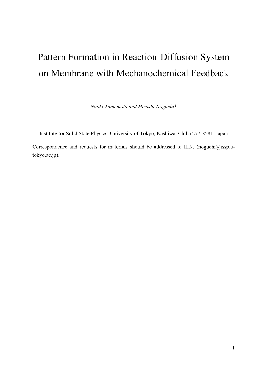 Pattern Formation in Reaction-Diffusion System on Membrane with Mechanochemical Feedback