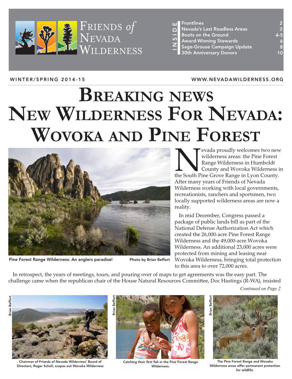 Breaking News New Wilderness for Nevada