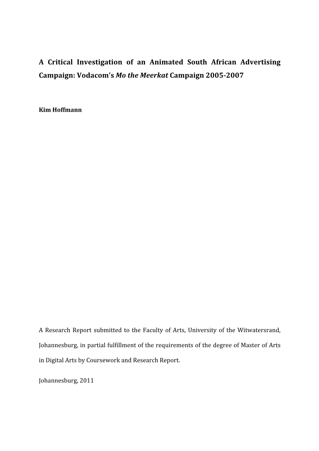 Vodacom's Mo the Meerkat Campaign 2005-200