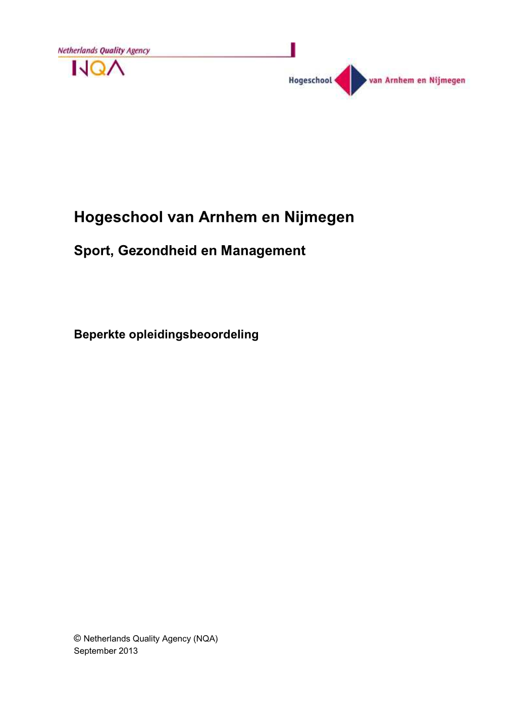 Hogeschool Van Arnhem En Nijmegen