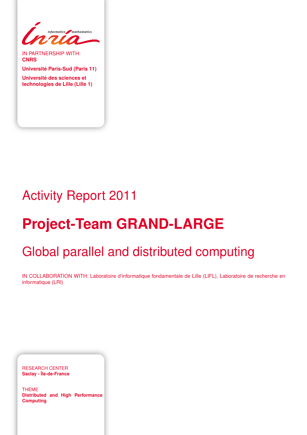 Project-Team GRAND-LARGE