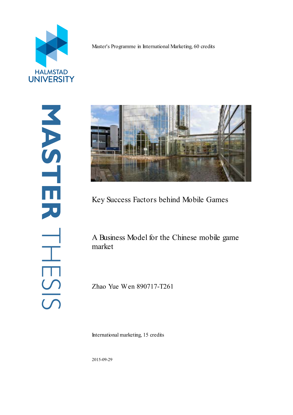Master Thesis 1