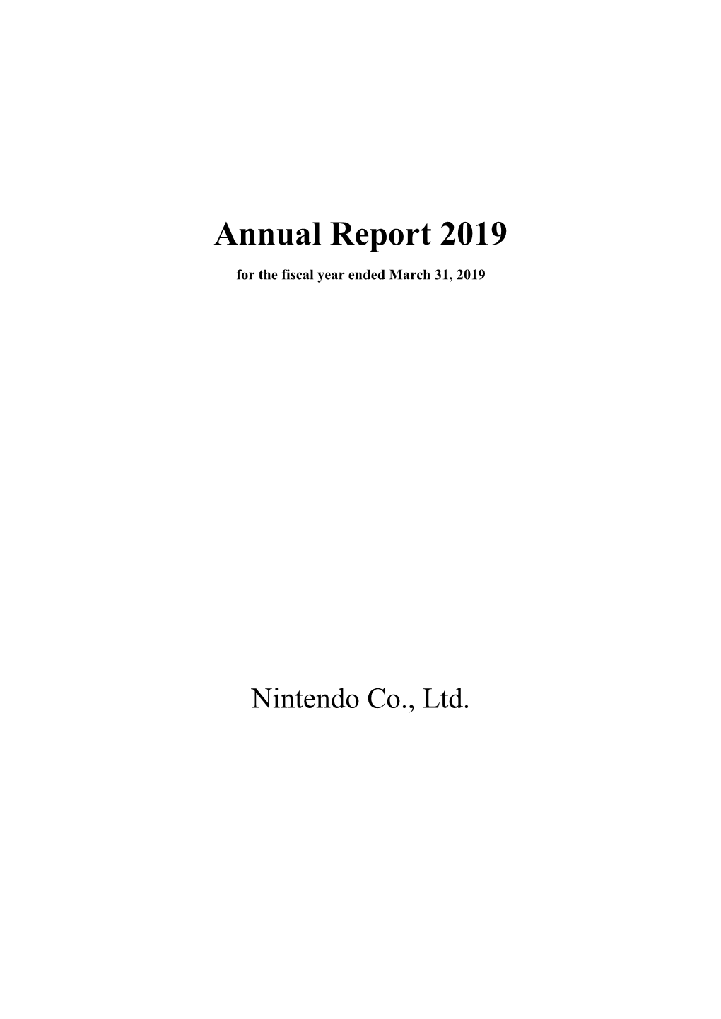 Annual Report 2019