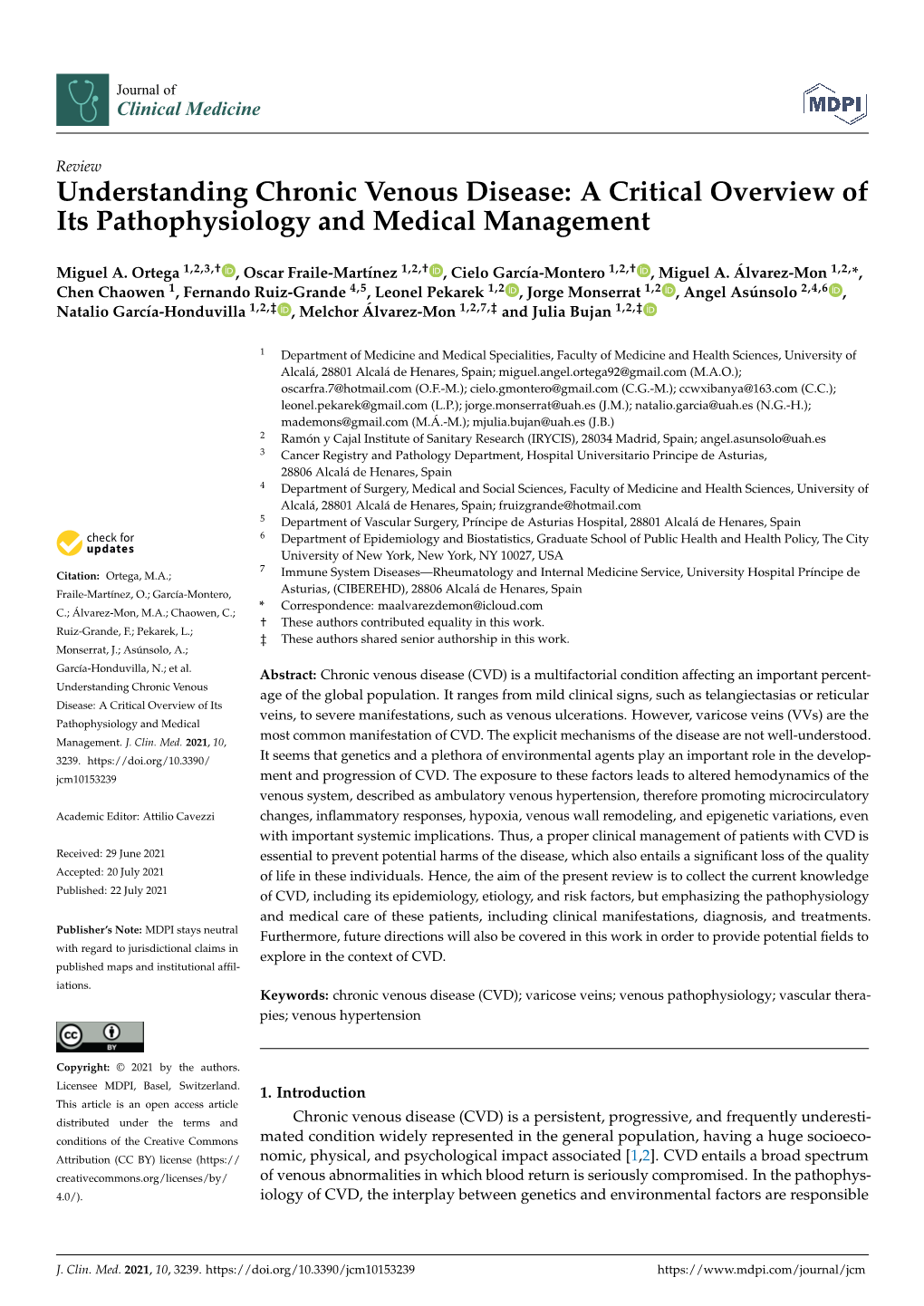 Understanding Chronic Venous Disease: a Critical Overview of Its Pathophysiology and Medical Management