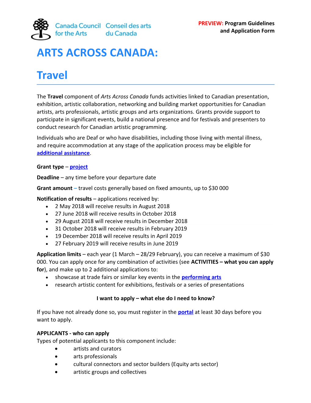 Arts Across Canada