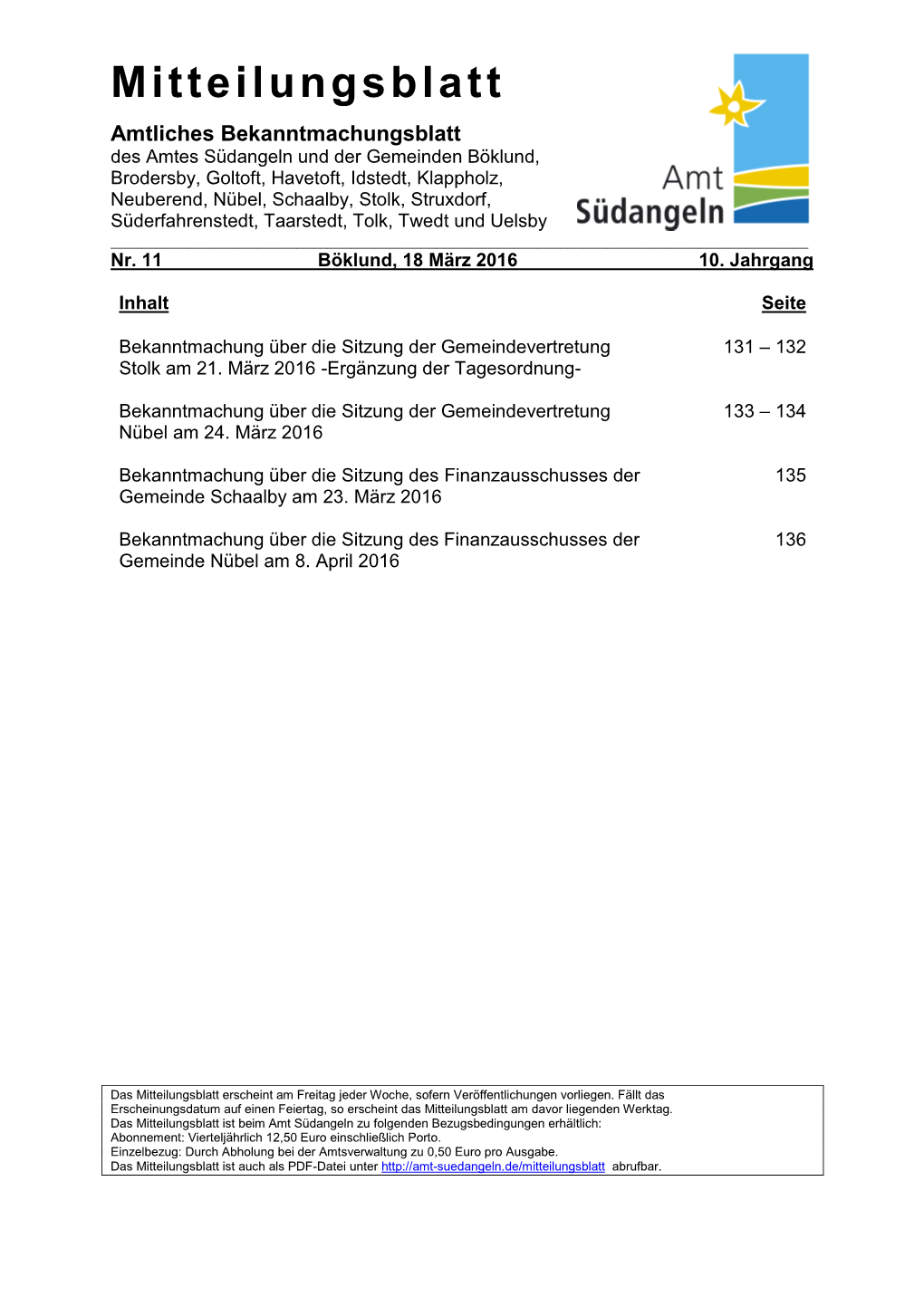 Mitteilungsblatt