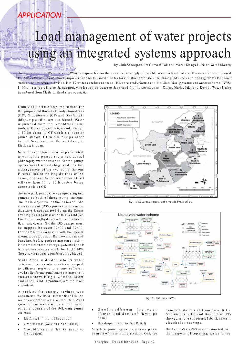 Load Management of Water Projects Using an Integrated Systems Approach by Chris Scheepers, Dr