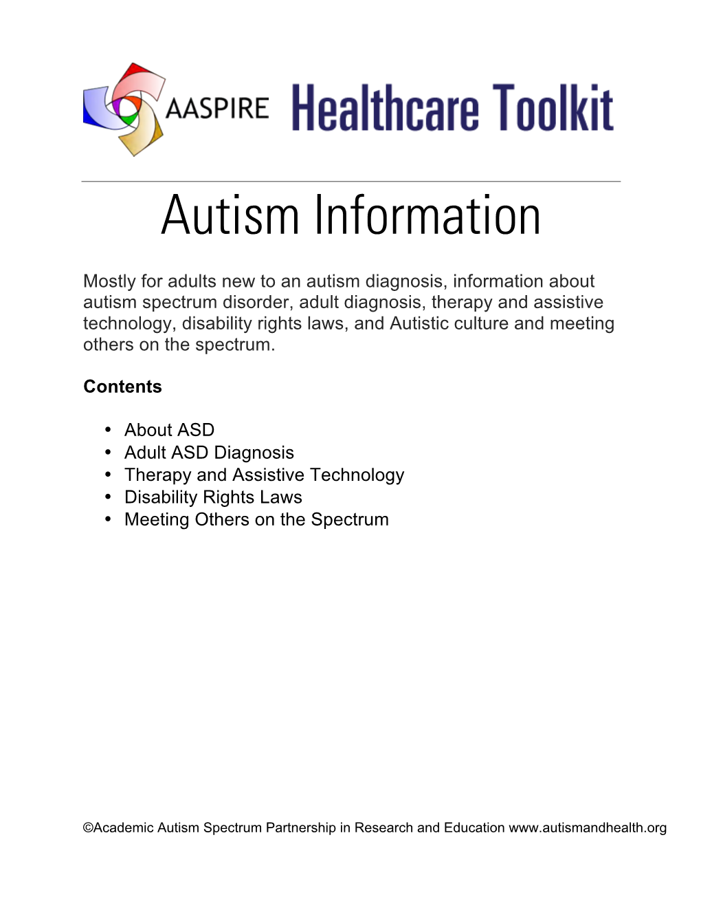 Autism Information