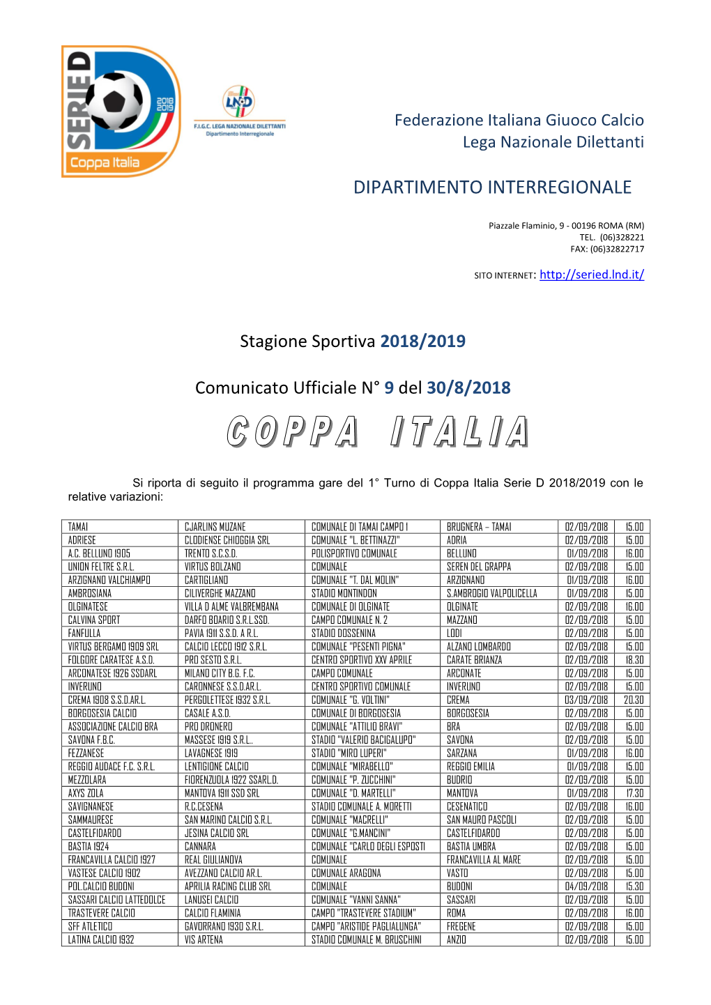 Dipartimento Interregionale